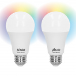 Alecto Smart LED-farvelampe med Wi-Fi 2-pak Alecto Smart LED-farvelampe med Wi-Fi 2-pak