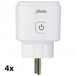 Alecto Smart Wi-Fi-stik med energimonitor 16A 3680W 4-pak Hvid Alecto Smart Wi-Fi-stik med energimonitor 16A 3680W 4-pak Hvid