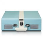 Lenco Pladespiller med Bluetooth®-modtagelse og indbyggede højttalere Blå/hvid