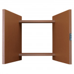 Lenco Organizer til op til 40 optegnelser Brown