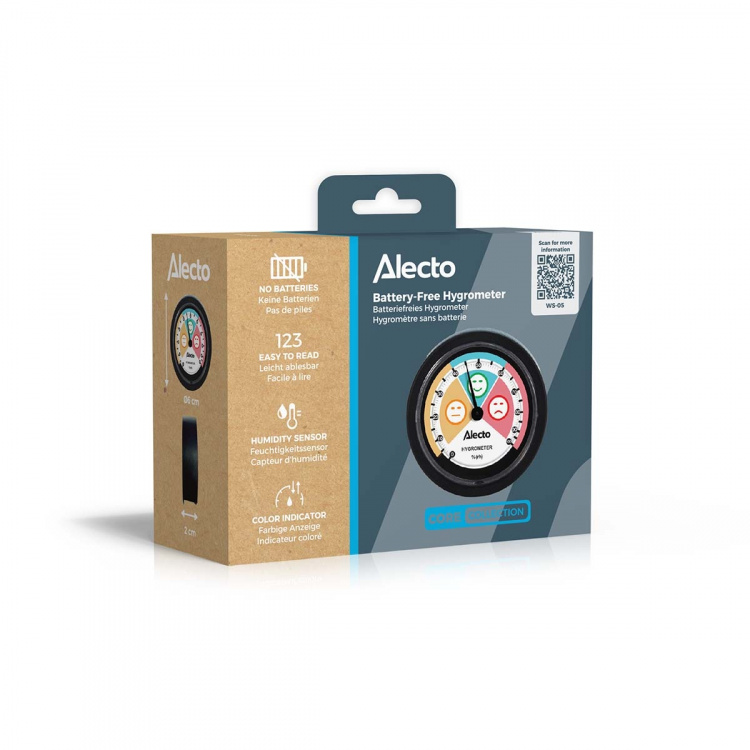 Alecto Analogt hygrometer Sort