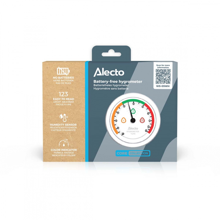 Alecto Analogt hygrometer Sort