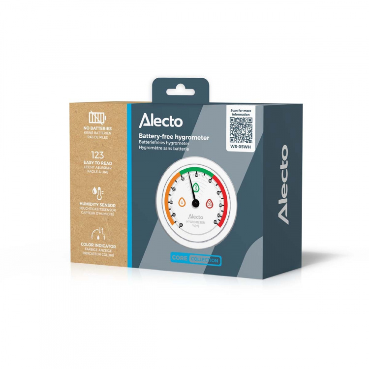 Alecto Analogt hygrometer Sort
