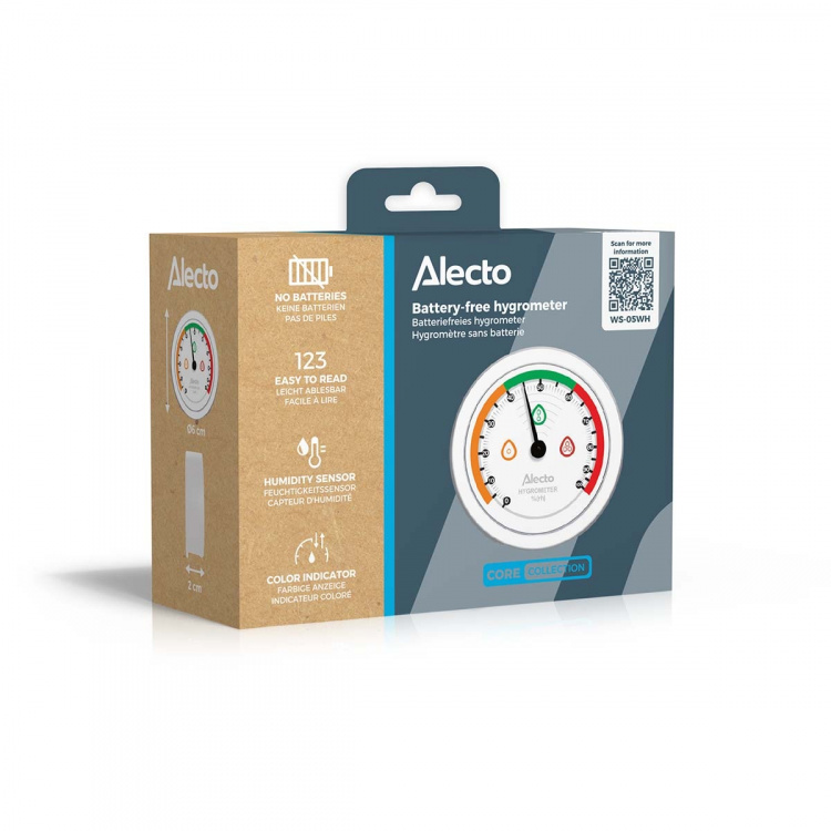 Alecto Analogt hygrometer Sort