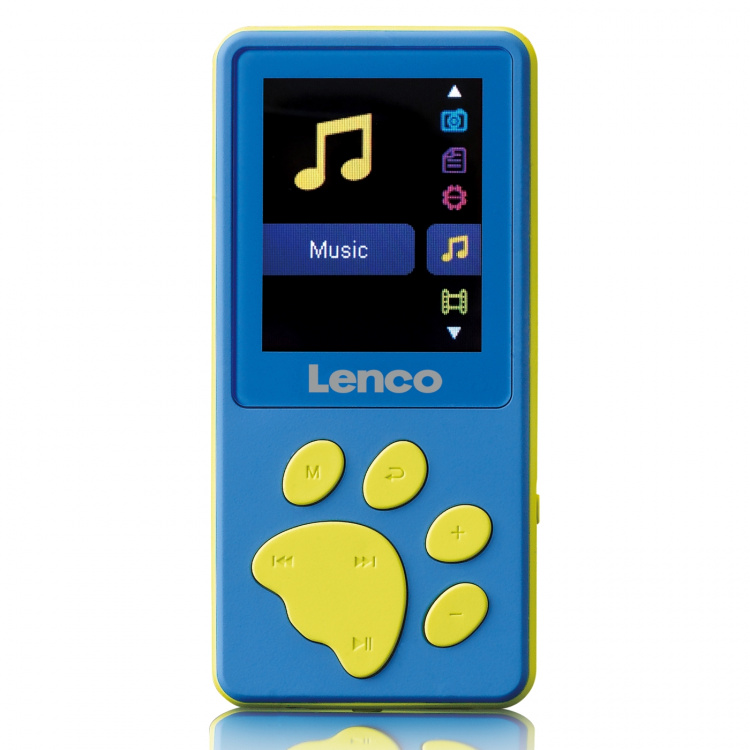 Lenco MP3/MP4-afspiller med 8 GB hukommelse Blå