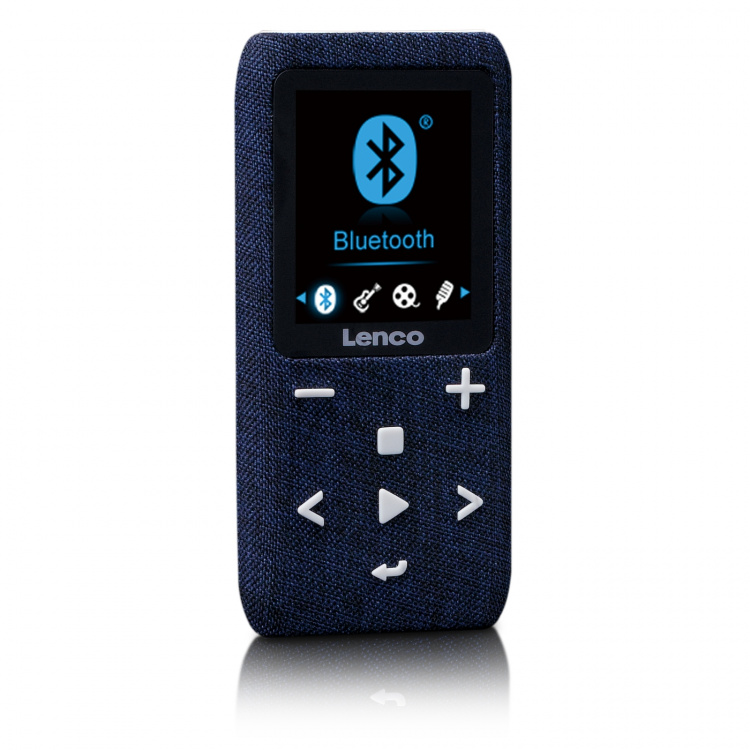 Lenco MP3/MP4-afspiller med Bluetooth® 8 GB Micro SD-kort Blå