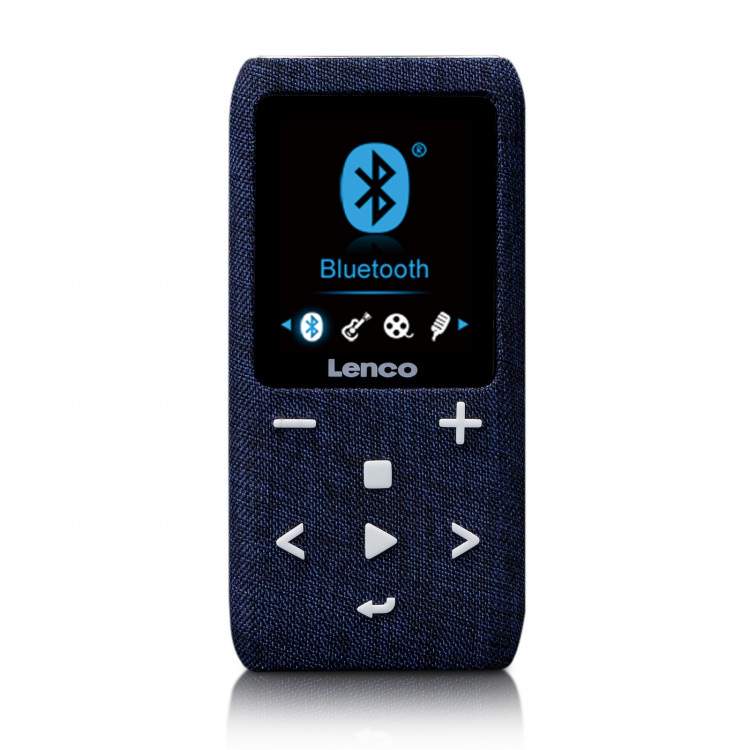 Lenco MP3/MP4-afspiller med Bluetooth® 8 GB Micro SD-kort Blå