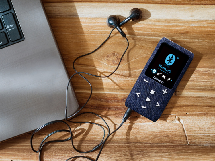 Lenco MP3/MP4-afspiller med Bluetooth® 8 GB Micro SD-kort Blå