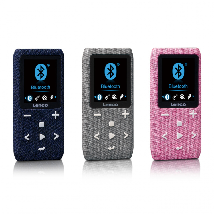 Lenco MP3/MP4-afspiller med Bluetooth® 8 GB Micro SD-kort Pink