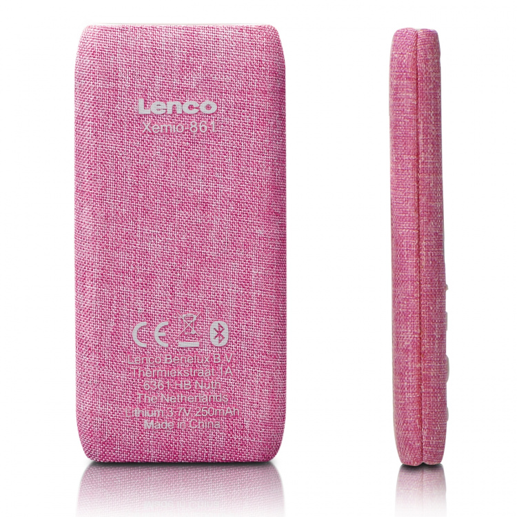 Lenco MP3/MP4-afspiller med Bluetooth® 8 GB Micro SD-kort Pink