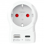 SKROSS Rejseadapter Europa til USA og andre USB-A/USB-C 20W PD med jordforbindelse SKROSS Rejseadapter Europa til USA og andre USB-A/USB-C 20W PD med jordforbindelse