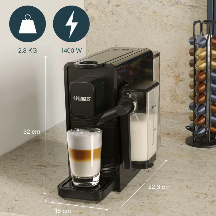 Princess Kapselkaffemaskine Latte Pro 20bar 