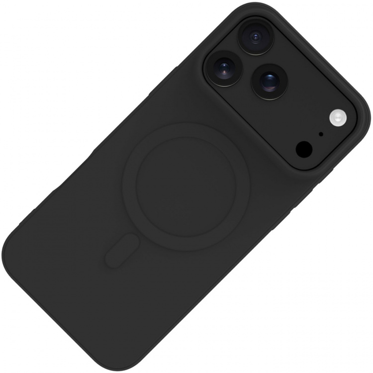 Celly Cromomag Blødt gummietui MagSafe-kompatibel iPhone 17 Pro Max Sort Celly Cromomag Blødt gummietui MagSafe-kompatibel iPhone 17 Pro Max Sort