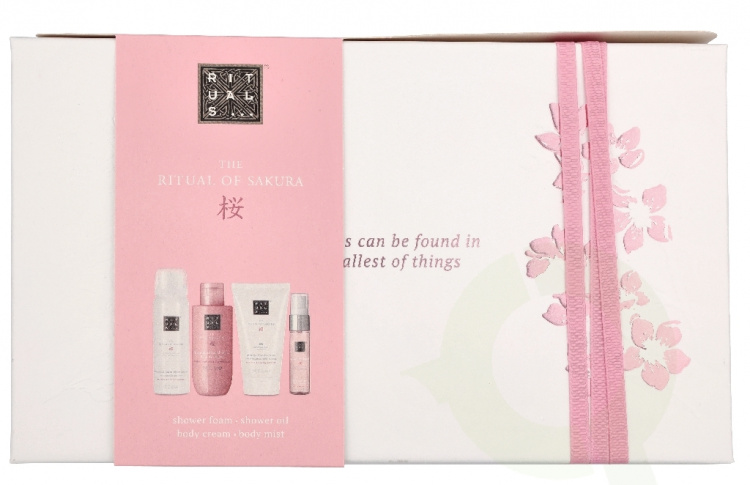 Rituals Sakura Small Giftset 215 ml Foaming Shower Gel 50ml/Shower Oil 75ml/Body Cream 70ml/Hair & Body Mist 20ml