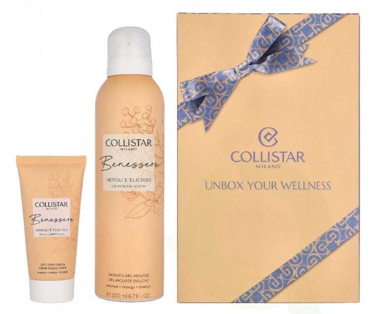 Collistar Benessere Neroli And Helichrysum Set 250 ml Mousse Gel 200 ml/Soft Body Cream 50 ml