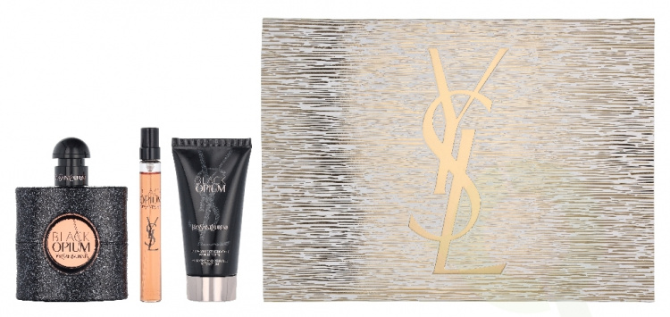 Yves Saint Laurent YSL Black Opium Giftset 110 ml Edp Spray 50ml/Edp Spray 10ml/Body Lotion 50ml