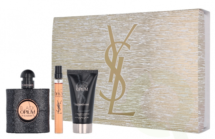 Yves Saint Laurent YSL Black Opium Giftset 110 ml Edp Spray 50ml/Edp Spray 10ml/Body Lotion 50ml
