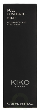 Kiko Milano Full Coverage 2 In 1 Foundation & Concealer 25 ml N40