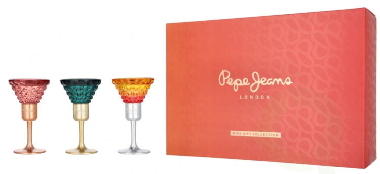 Pepe Jeans Miniature For Her Giftset 45 ml Life Is Now Edt Spray 15ml/Cocktail Edt Spray 15ml/Celebrate For Her Edp Spray 15ml