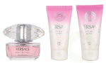 Versace Bright Crystal Giftset 150 ml Edt Spray 50ml/Bath & Shower Gel 50ml/Body Lotion 50ml