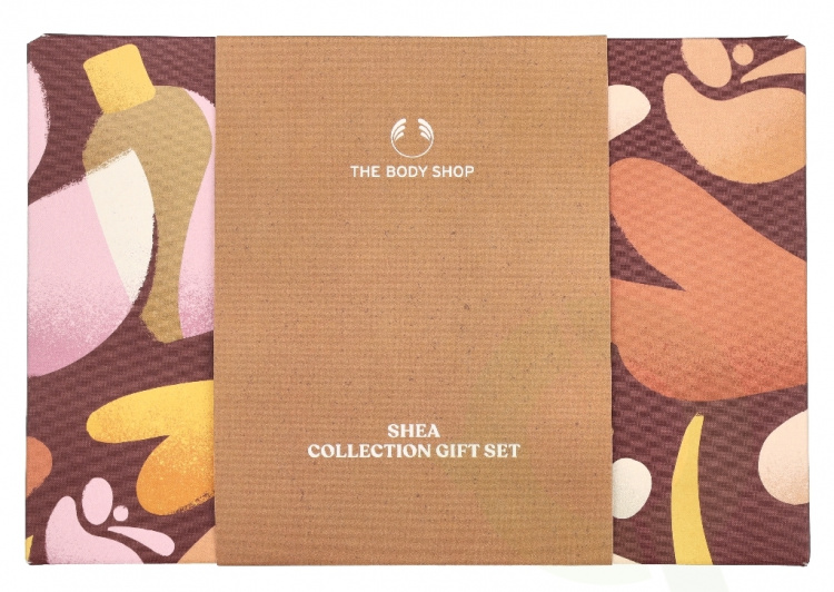 The Body Shop G4 Medium Shea Giftset 580 ml Shower Cream 250ml/ Body Butter 200ml/Hand Balm 30ml/Body Mist 100ml/Large Bath Lily