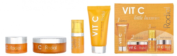 Rodial Vit C Little Luxuries Set 40 ml Serum 5ml/Cleanser 20ml/Face Souffle 15ml/20 Pads