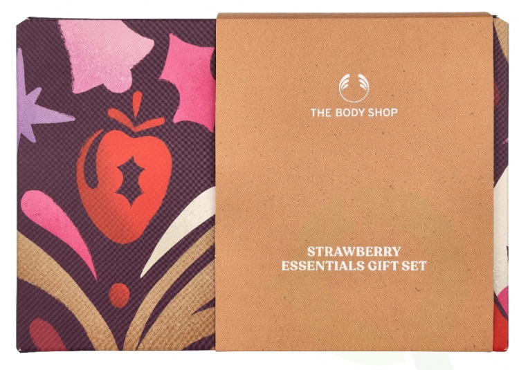 The Body Shop G3 Small Strawberry Giftset 140 ml Hand Cream 30ml/Body Butter 50ml/Shower Cream 60ml