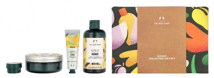 The Body Shop G4 Medium Mango Giftset 540 ml Mango Shower Gel 250ml/Mango Body Butter 200ml/Mango Body Scrub 50ml/Mango Hand Balm 30ml/Mango Lip Butter 10ml