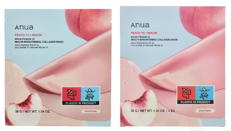 Anua Peach 70 Nacin Brightening Collagen Mask 38 g
