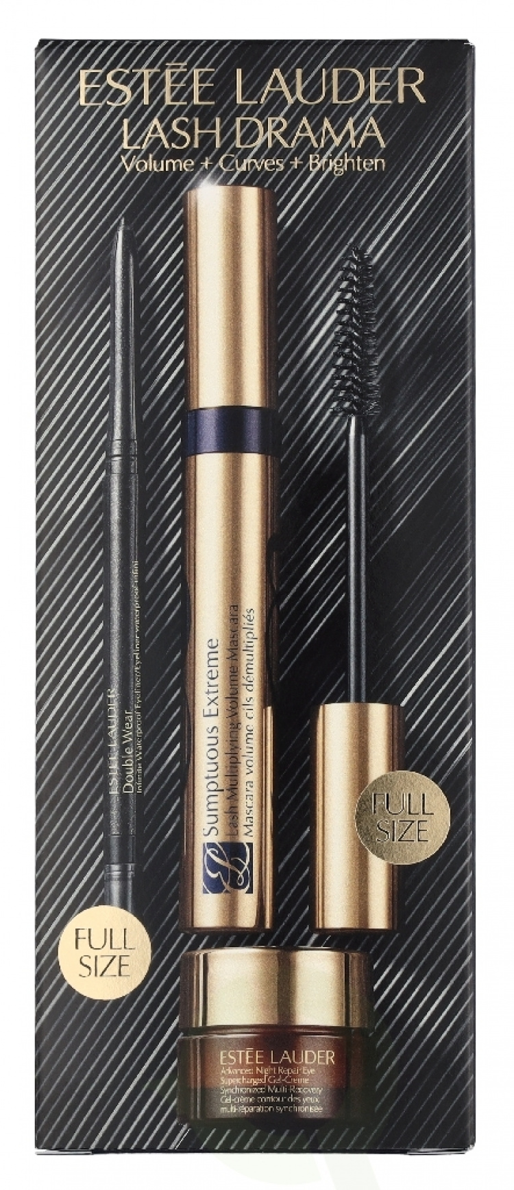 Estee Lauder Lash Drama Mascara Giftset 13.35 ml Eye Gel Creme 5ml/Eyeliner 0,35g/Mascara Black 8ml