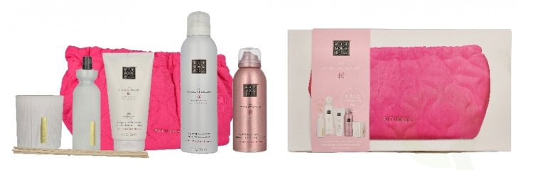 Rituals Sakura Set 710 ml Scented Candle 140gr/Foaming Shower Gel 200ml/Body Cream 150ml/Body Lotion Mousse 150ml/Mini Fragrance Sticks 70ml