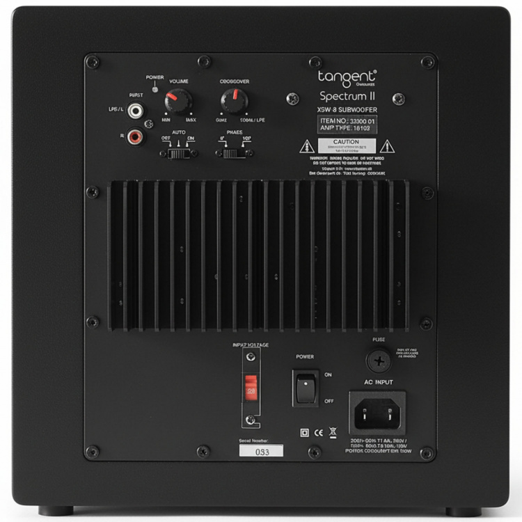 Tangent Högtalare Subwoofer Spectrum XSW8 II Svart