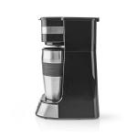 Butler Kaffebryggare för en portion | 0,4 l | 750 W | Timerfunktion | Isolerad resemugg | Automatisk avstängning | LCD-display | Svart