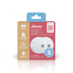Alecto Mini-røgalarm med 5 års batteri 2-pak Hvid