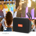 Nedis Bluetooth® højttaler | 360 min | Håndholdt design | 10 W | Mono | Hjem / Portable / Udendørs | Orange / Sort