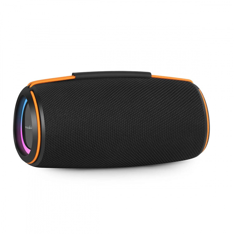 Nedis Bluetooth® højttaler | 360 min | Håndholdt design | 60 W | Stereo | Hjem / Portable / Udendørs | Kan parres | Orange / Sort