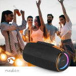 Nedis Bluetooth® højttaler | 360 min | Håndholdt design | 60 W | Stereo | Hjem / Portable / Udendørs | Kan parres | Orange / Sort