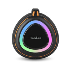 Nedis Bluetooth® højttaler | 360 min | Håndholdt design | 60 W | Stereo | Hjem / Portable / Udendørs | Kan parres | Orange / Sort