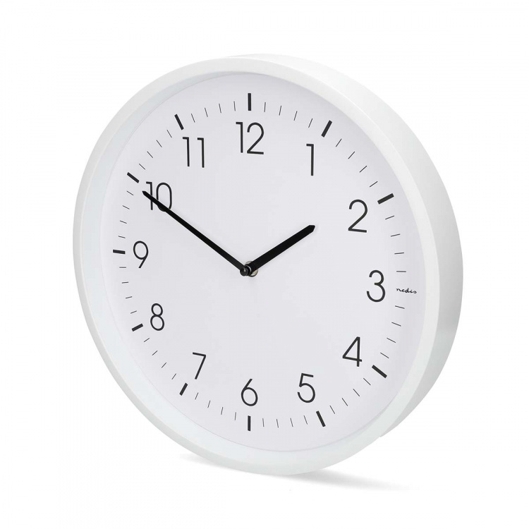 Nedis Vægur | Diameter: 360 mm | ABS | Stille bevægelse | Hvid