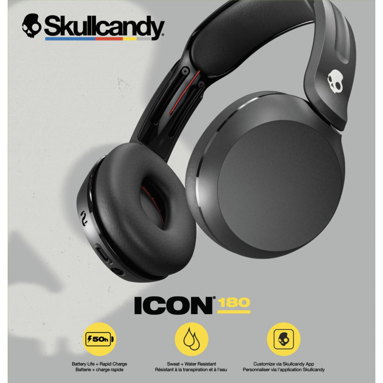 Skullcandy Hovedtelefon ICON 180 On-Ear True Black