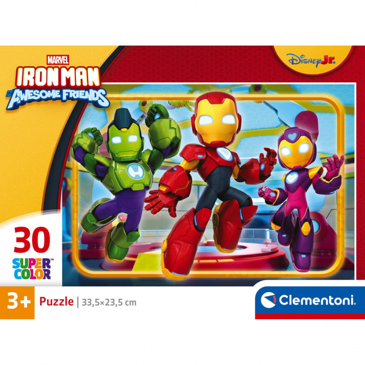 Clementoni Puslespil 30 Pcs Iron-Man and His Awesome Friends