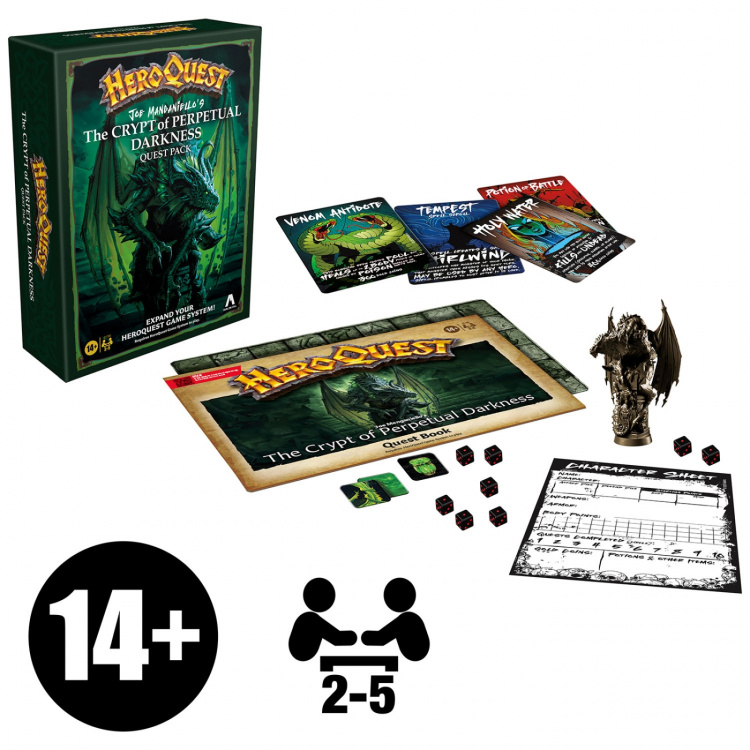 AVALON HILL Brætspil - HeroQuest: Crypt of Perpetual Darkness - Expansion (EN)