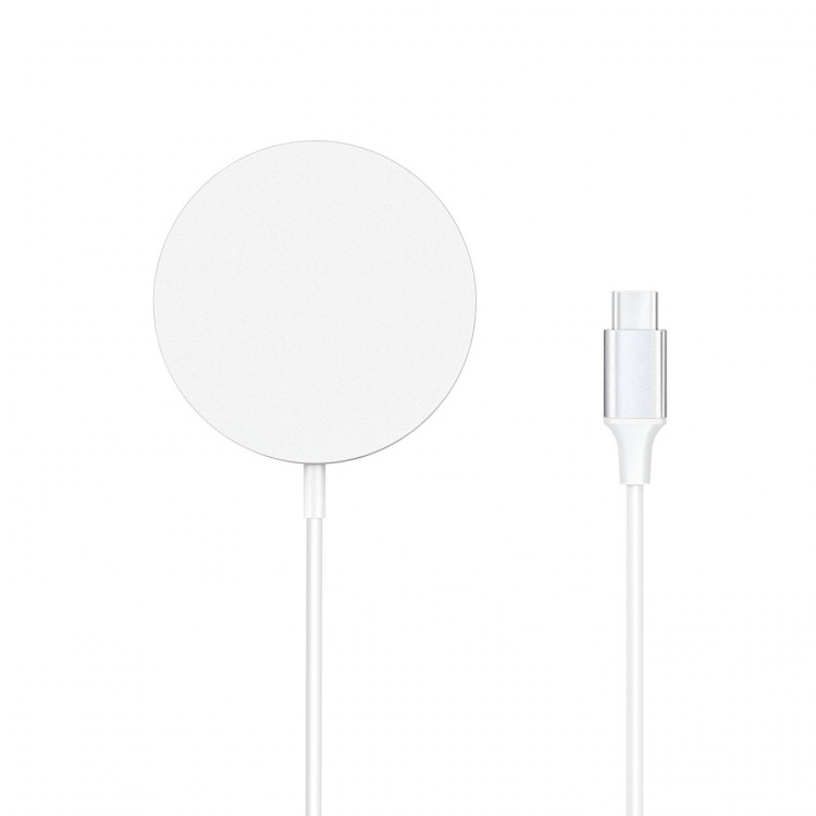 Gear Trådløs Oplader Qi2 Hurtig Opladning 15W Sølv/Aluminium