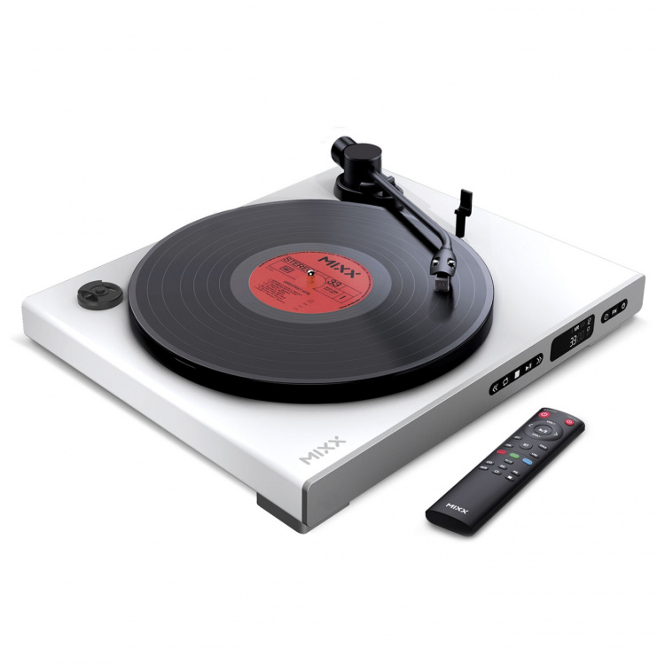 MIXX Vinyl- og CD-Afspiller - Analog Plus - 2i1 Hvid