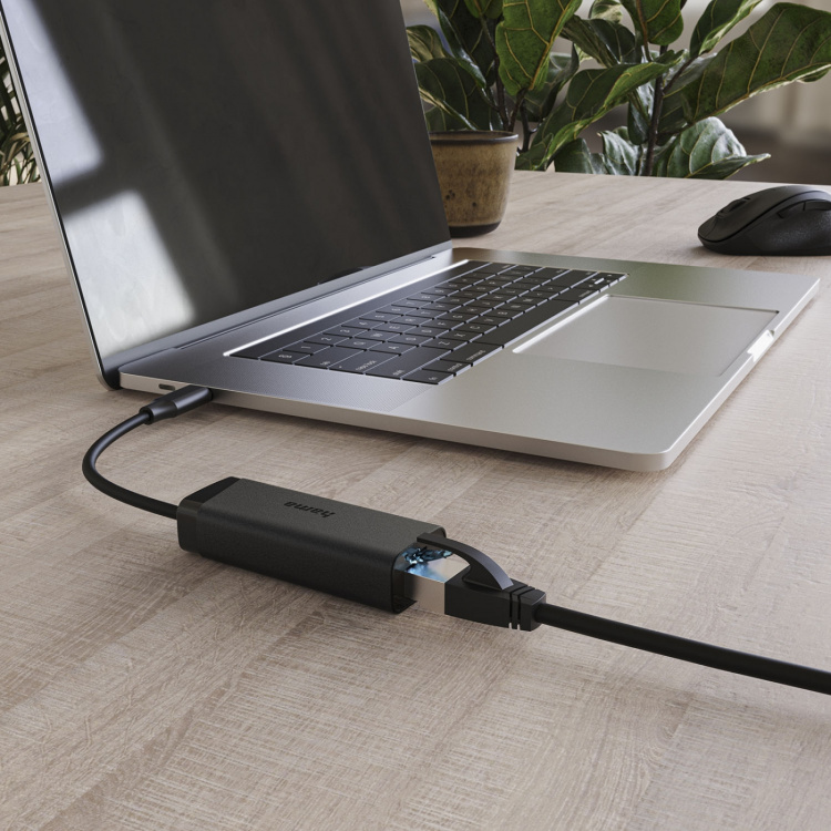 Hama Netværksadapter USB-C 3.0 RJ45/LAN