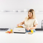 Taurus Brödrost Vintage Cream Långt Fack