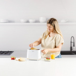 Taurus Brödrost Fusion Crunch Långt Spår Vit