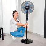 Taurus Gulvventilator Boreal 16 CR Digital Sort 130 cm