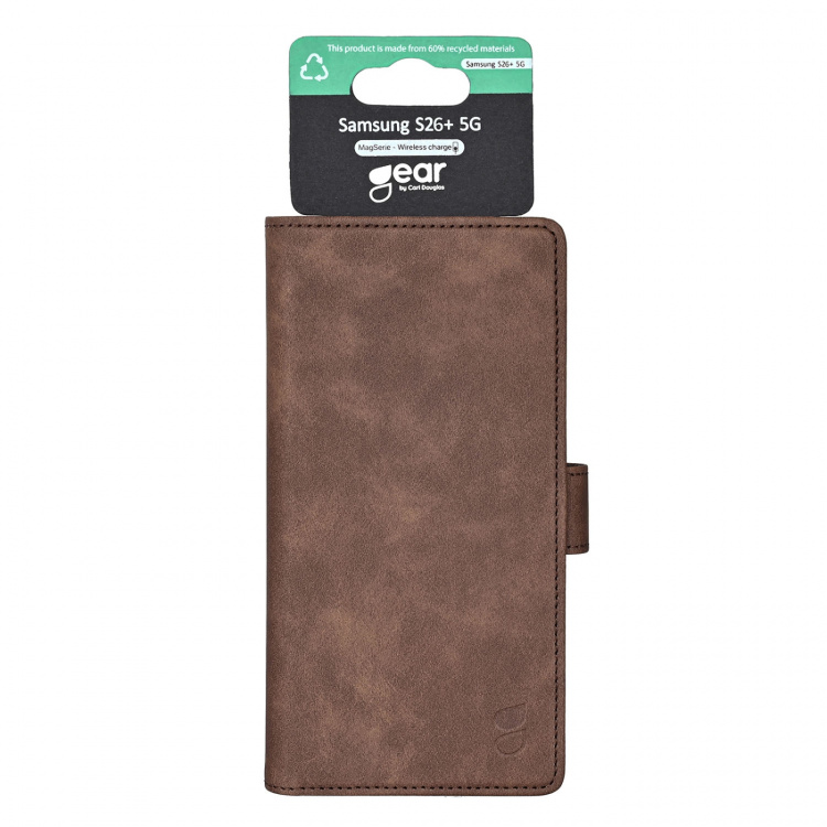 Gear Wallet 3 Kort Brun - Samsung Galaxy S26+