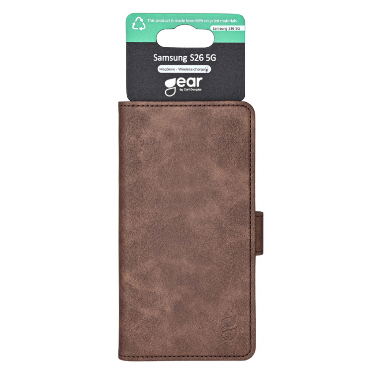 Gear Wallet 3 Kort Brun - Samsung Galaxy S26